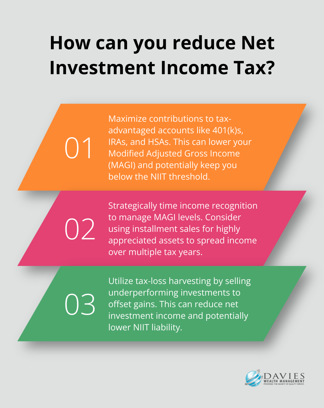 Fact - How can you reduce Net Investment Income Tax?