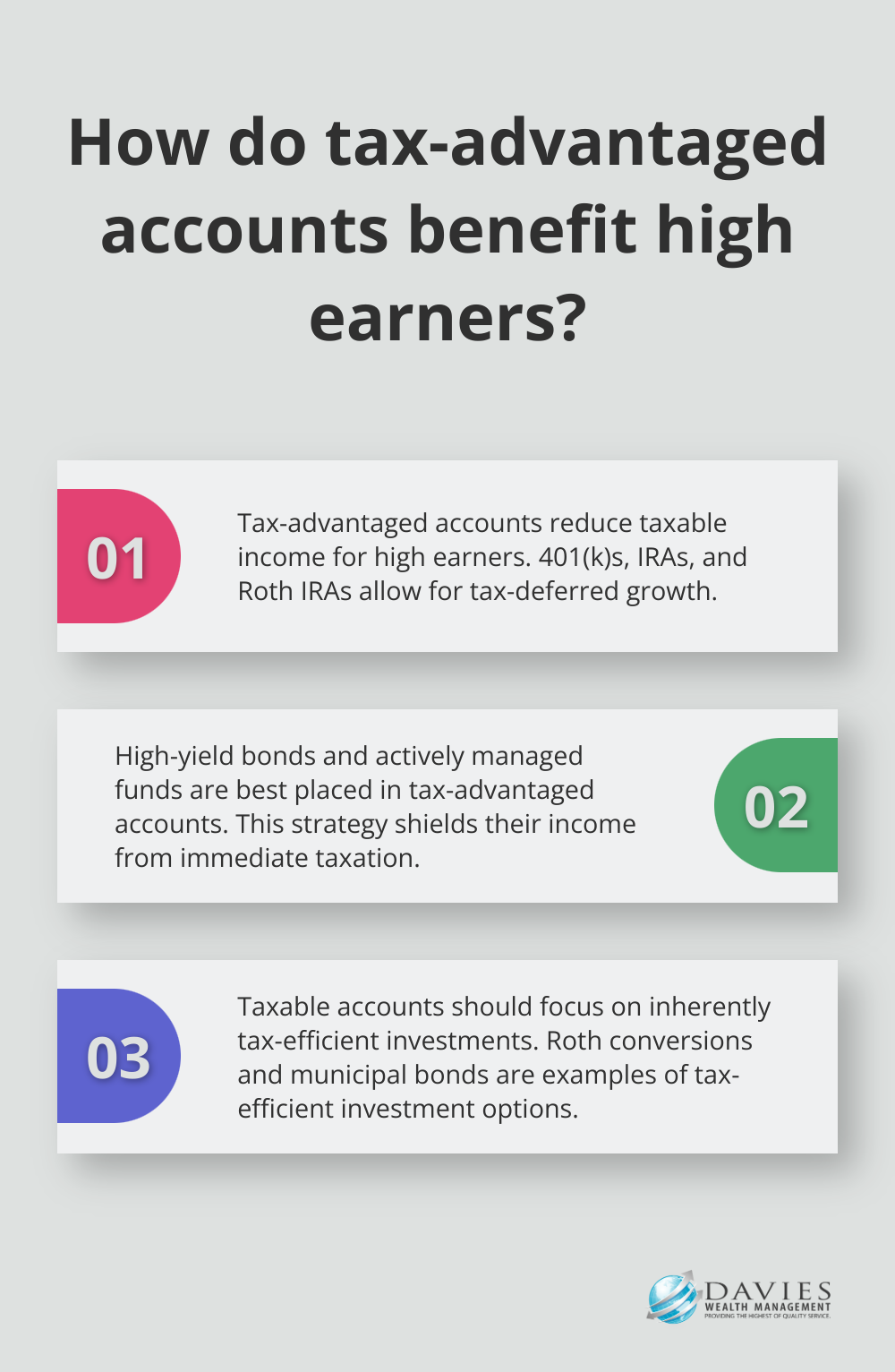 Fact - How do tax-advantaged accounts benefit high earners?
