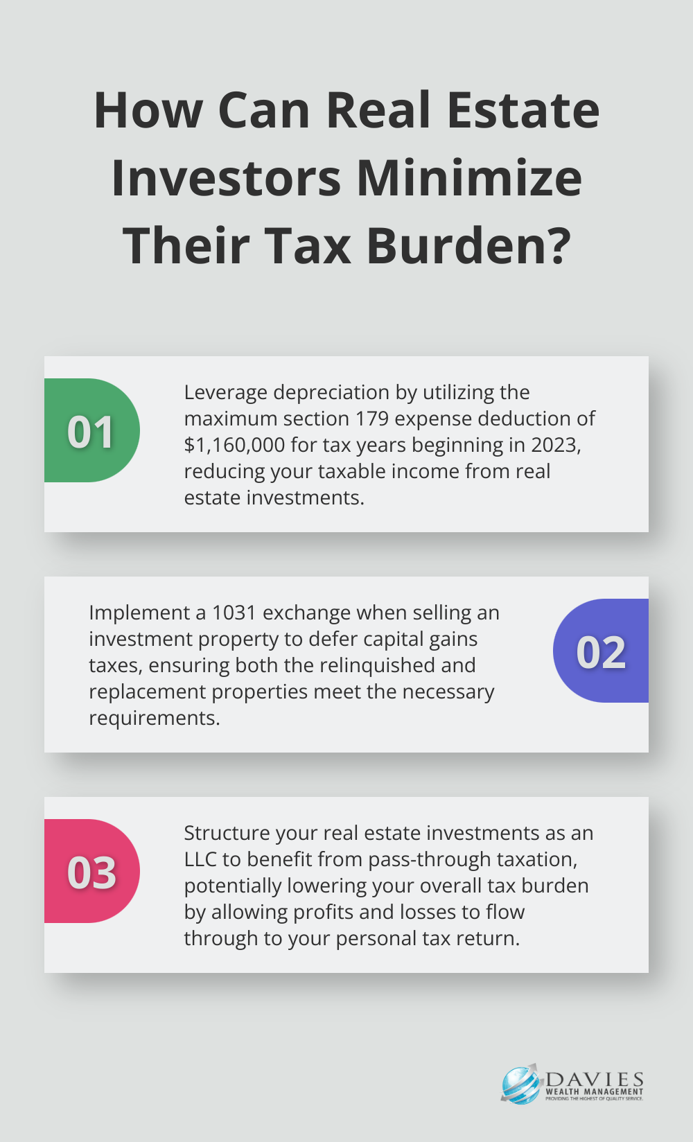 Fact - How Can Real Estate Investors Minimize Their Tax Burden?