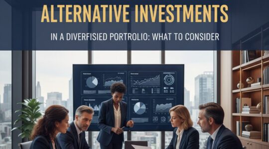 alternative investments — Alternative Investments in a Diversified Portfolio: What to Consider