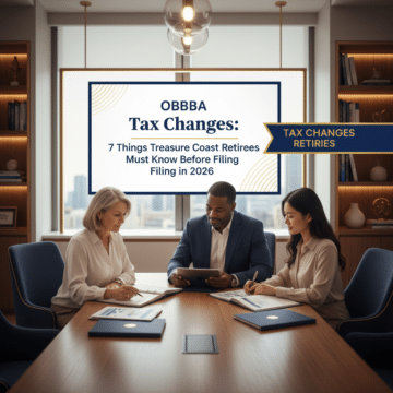 tax changes retirees — OBBBA Tax Changes: 7 Things Treasure Coast Retirees Must Know Before Filing in 2026