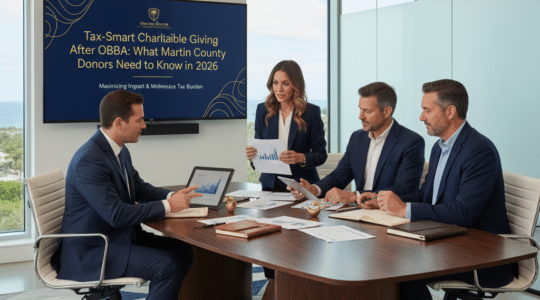charitable giving tax planning — Tax-Smart Charitable Giving After OBBBA: What Martin County Donors Need to Know in 2026