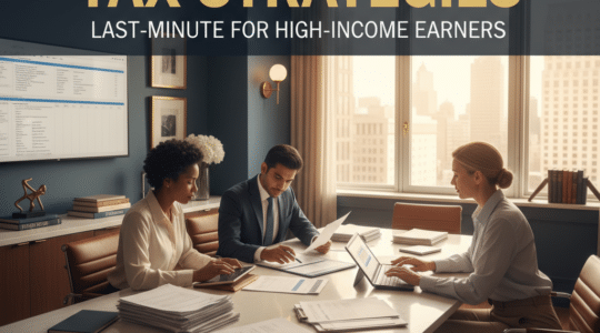 tax strategies — Last-Minute Tax Strategies for High-Income Earners: What Still Works in April