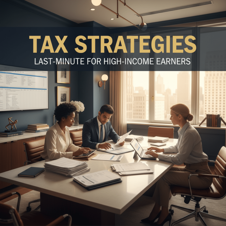 tax strategies — Last-Minute Tax Strategies for High-Income Earners: What Still Works in April
