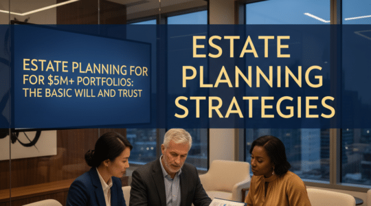 estate planning strategies — Estate Planning for $5M+ Portfolios: Beyond the Basic Will and Trust