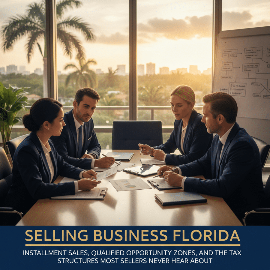 selling business florida — Selling Your Business in Florida: Installment Sales, Qualified Opportunity Zones, and the Tax Structures Most Sellers Never Hear About