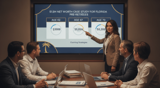 social security claiming — Social Security Claiming at 62 vs. 67 vs. 70: A $1.5M Net Worth Case Study for Florida Pre-Retirees
