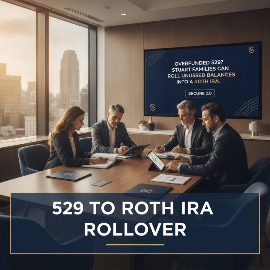 529 to roth ira rollover — Overfunded 529? How Stuart Families Can Roll Unused Balances Into a Roth IRA Under SECURE 2.0
